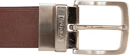 Miniatura 5 de Nautica Cinturón de cuero reversible para hombre 2 en 1 Clásico Todos los días Negocios Trabajo Vestido Casual Hebilla de metal