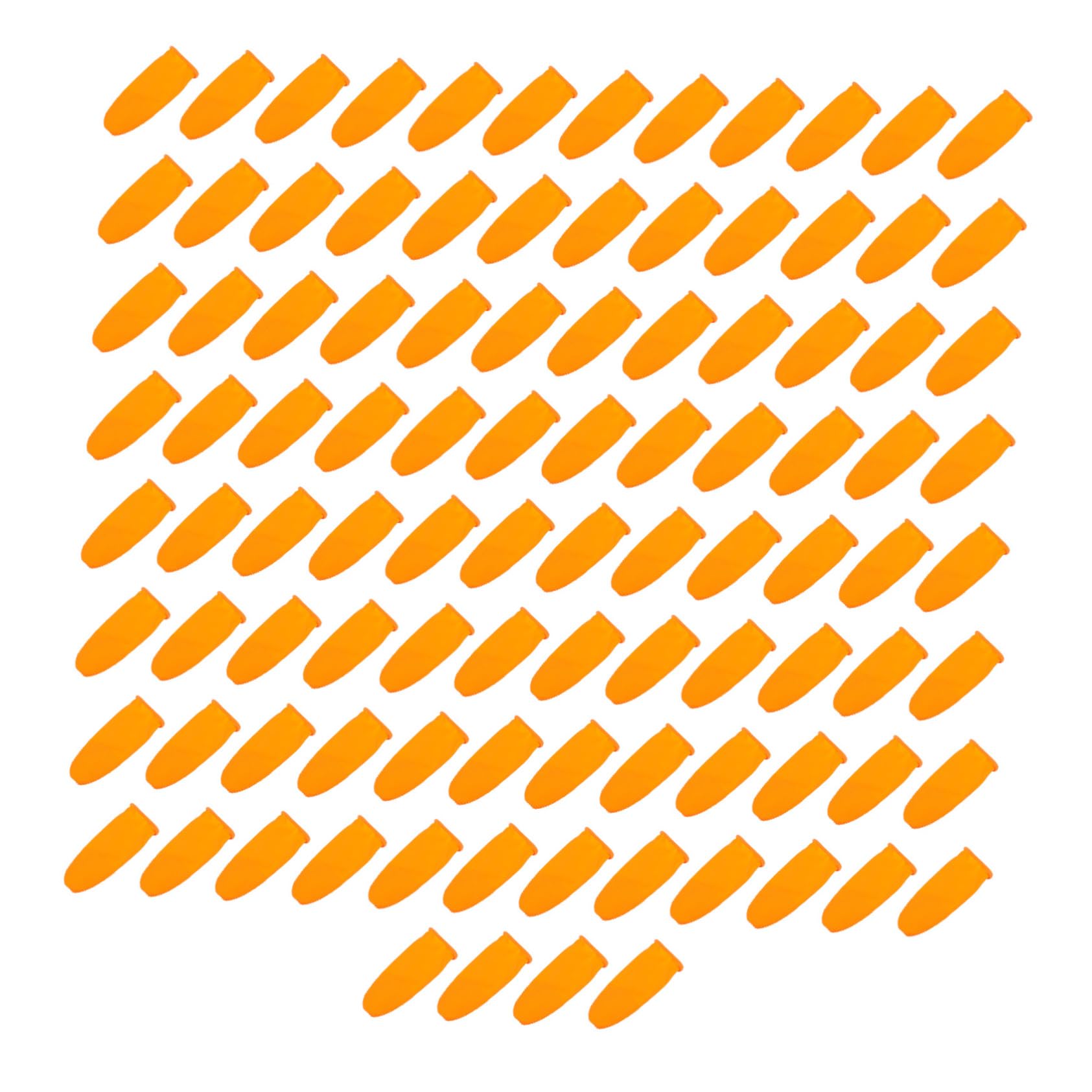 PartyKindom 100pcs Anti-slip Finger Caps Latex Material Non-slip Design Comfortable Reusable