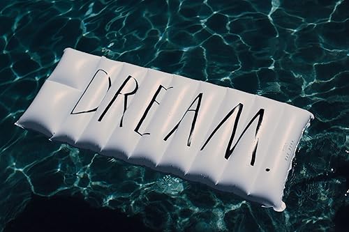 Vista 3 de Rae Dunn x CocoNut Float Deluxe Lounger Float - Nuevo flotador inflable multiusos de tamaño adulto - Balsa versátil para montar en fiestas de verano