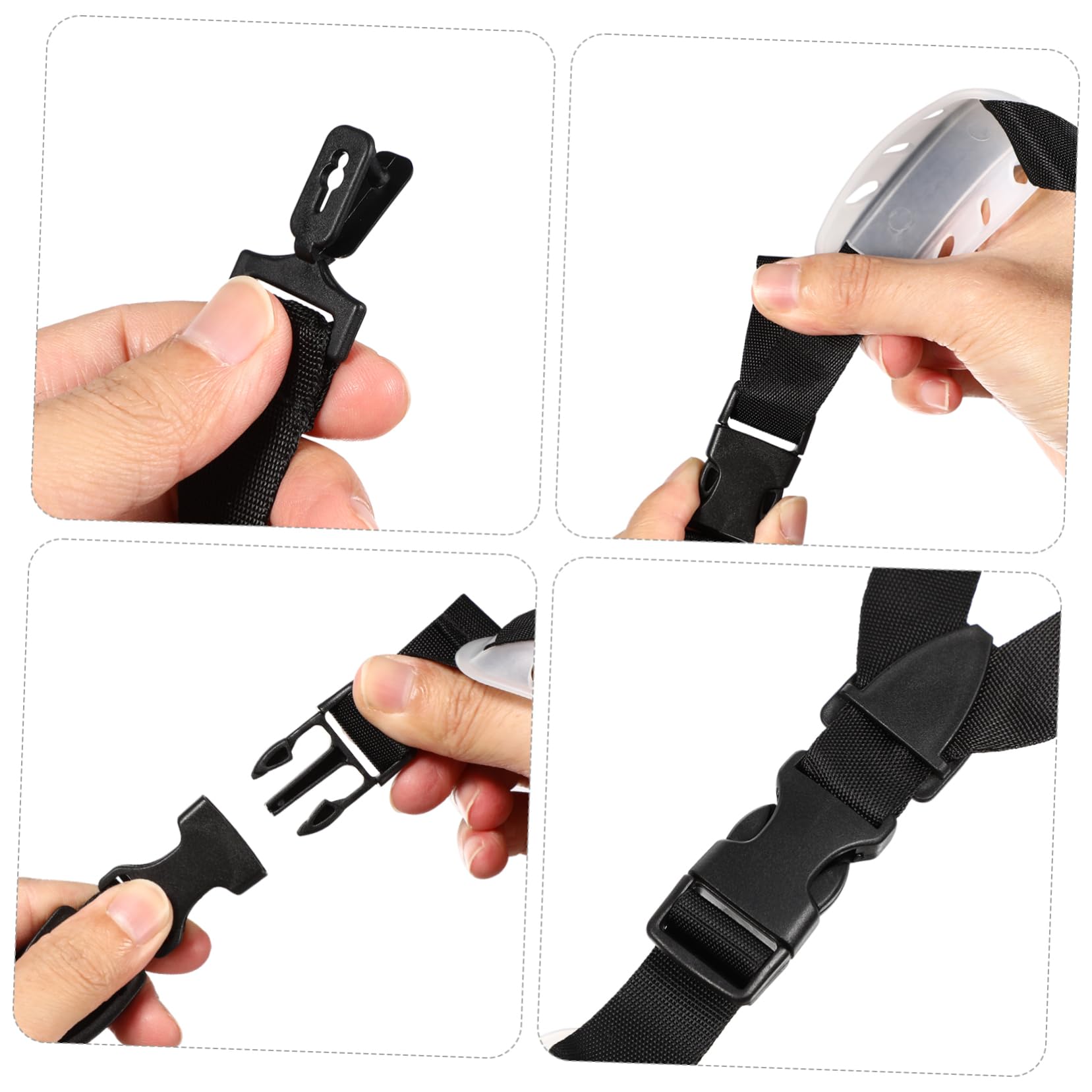 Vaguelly 6piezas Unidades Correas Ajustables para Casco con Barbuquejo Resistente Poliéster Reemplazo Cómodo para Cascos De Construcción y Uso Industrial Exterior