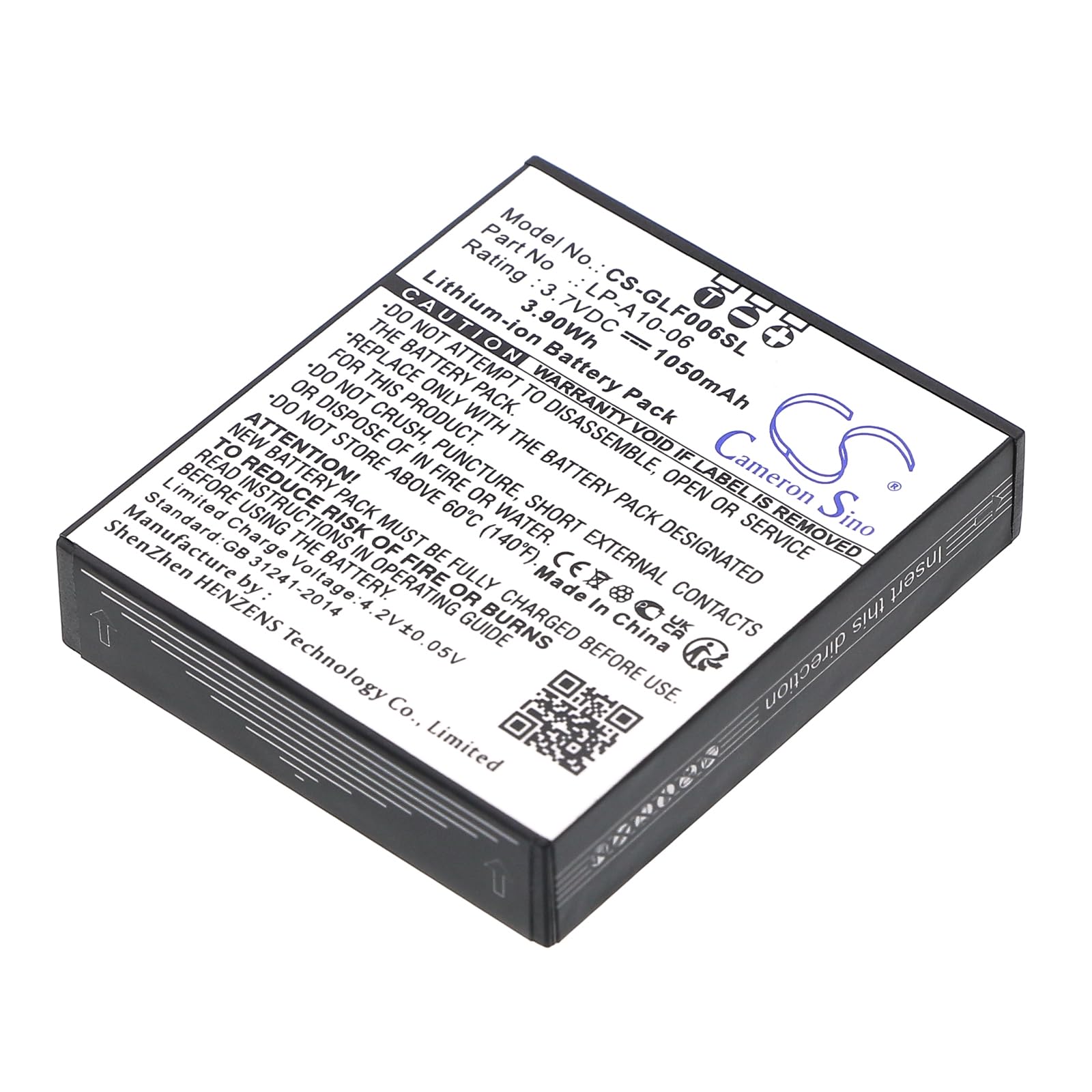 1050mAh GPS Replacement Battery,Compatible with DSC-GB002,DSC-GB200,DSC-GB300,Pro,Pro Tour,Tour,Tour DSC-GB200,Tour DSC-GB300