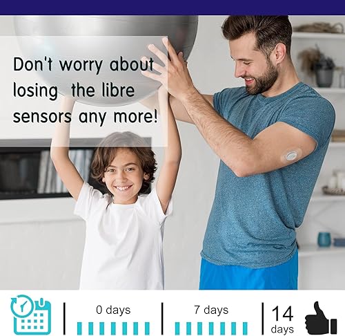 Miniatura 4 de Paquete de 55 cubiertas de sensor de estilo libre para libre, 3 parches transpirables e impermeables sin agujero, cinta CGM precortada sin pegamento