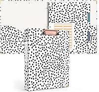 Vista 1 de Ospelelf Carpeta de 3 anillos de 1 pulgada, bonitas carpetas para documentos de tamaño carta (11 x 8.5 pulgadas) con 5 separadores de pestañas