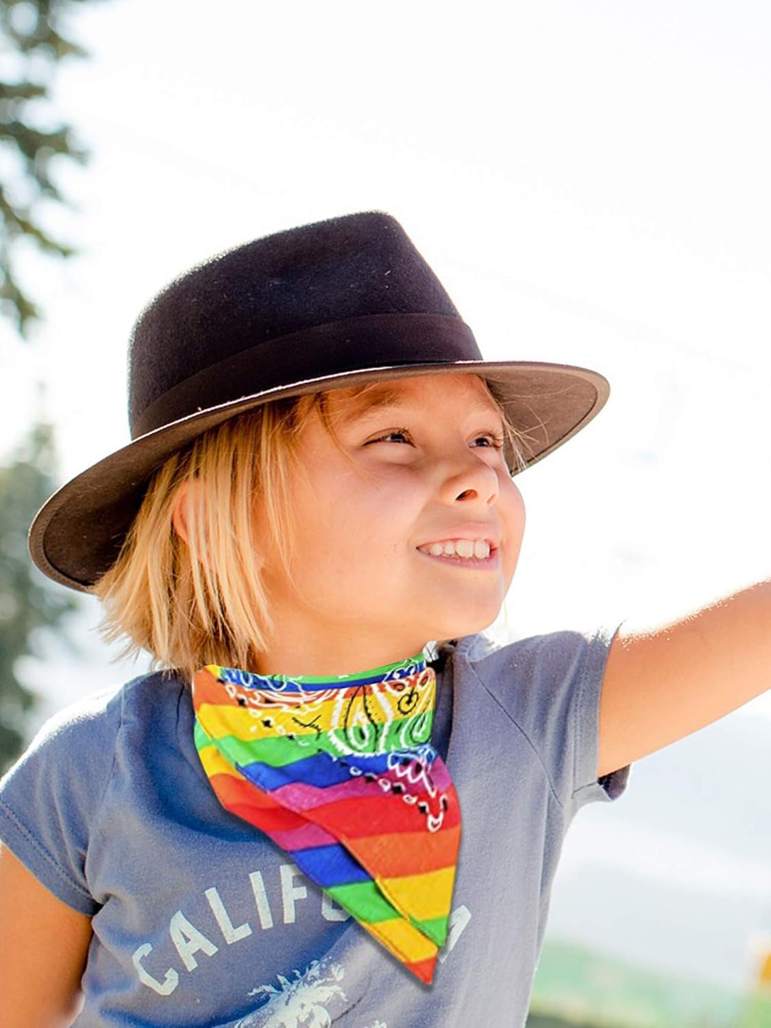 6 Pieces Rainbow Pride Bandana Gay Pride LGBTQ Bandana Headband Scarf - Image 6