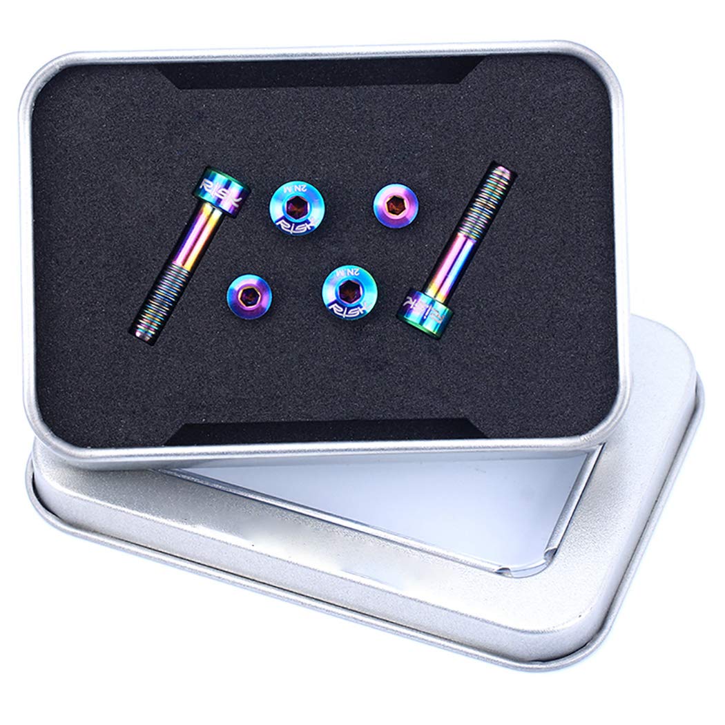 Fansport 6PCS Screw Kit with GX Eagle Titanium Alloy Brake Screw Bike