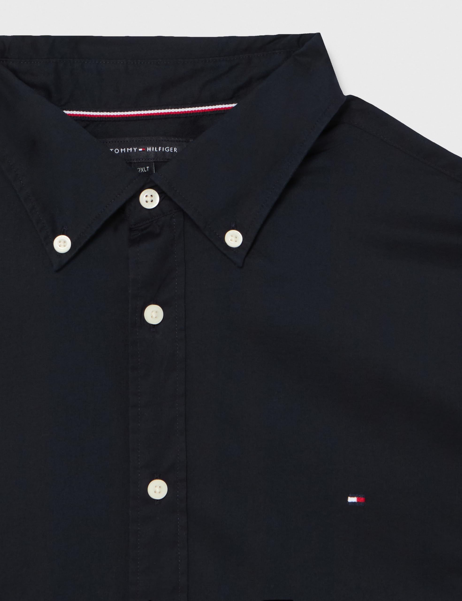 Tommy Hilfiger Męska koszulka BT - CORE Flex POPLIN RF L/S, Desert Sky, 3XL, Pustynne niebo, 3XL