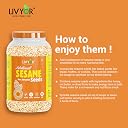 Livyor White Sesame Seeds for eating - 1kg | Raw White Til | 100% clean and Natural | Pure and Healthy | Safed til | Pack of 1 gallery image