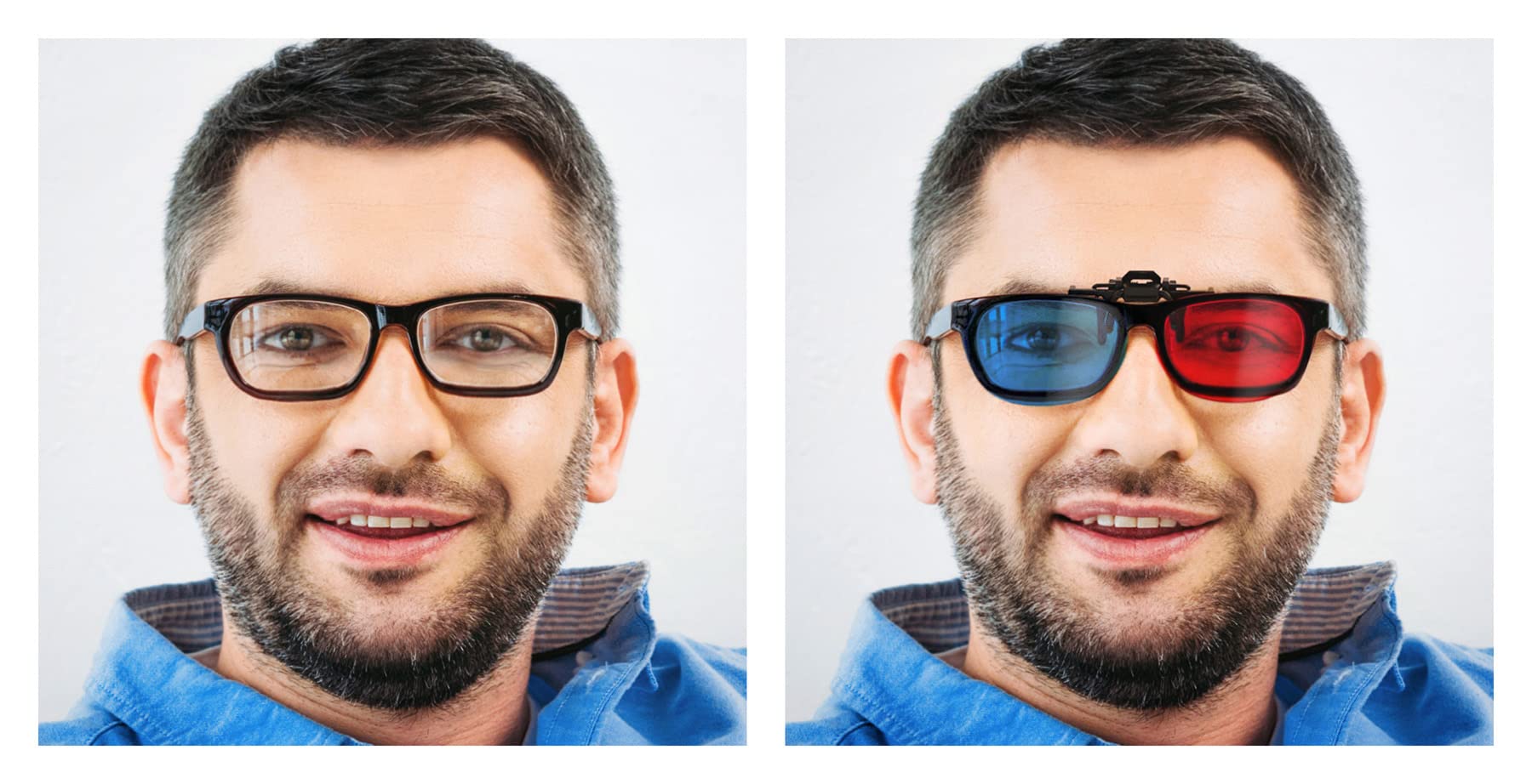 Lunettes 3D Anaglyphes Rouge/cyan - Pour Films 3D, Jeux, Impressions, Cadre En Plastique, Confortables