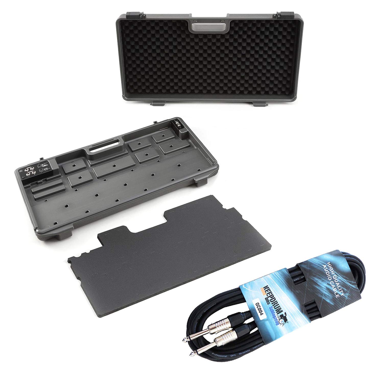 Boss BCB-90X Pedalboard mit Stromversorgung + keepdrum Klinkenkabel 6m
