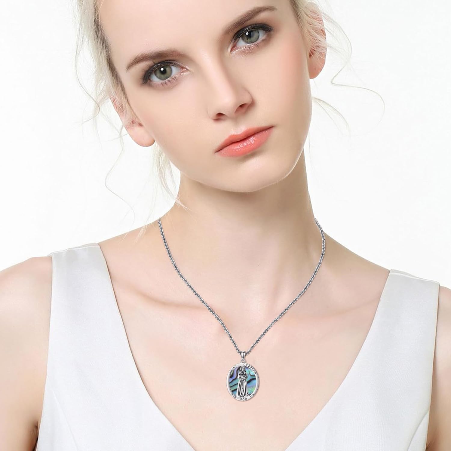 Sterling Silver 3 Nails Cross/Saint/Egyptian/Catholic Cross/Holy Spirit Necklace Religious Pendant Jewelry for Women