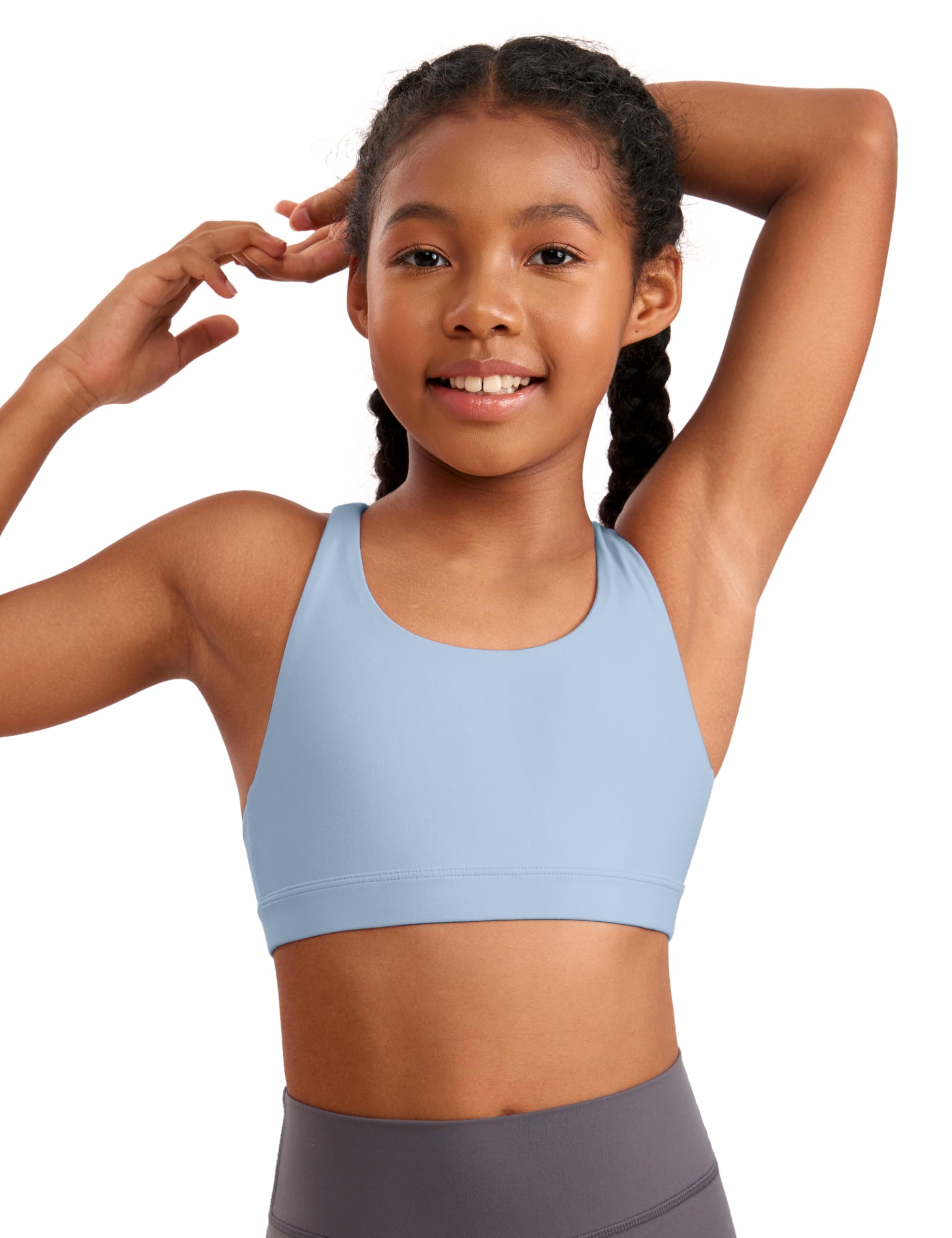 Workout Bra Youth Cheer Sports Bras Malibu Sugar Girls Seamless