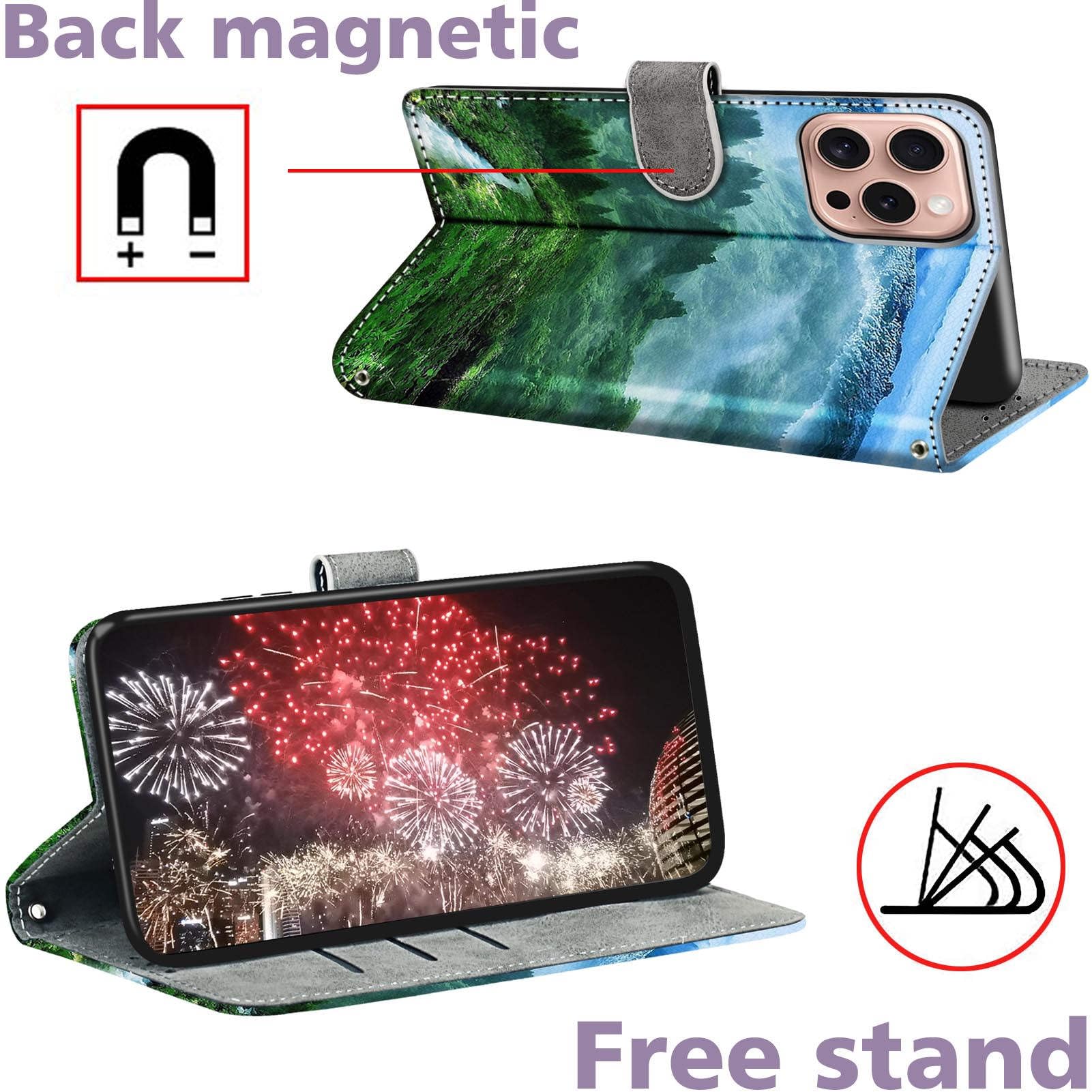 Cover In Pelle Con Portafoglio E Supporto Per Motorola Moto G15 / G15 Power – Custodia A Libro Con Fantasia Farfalla