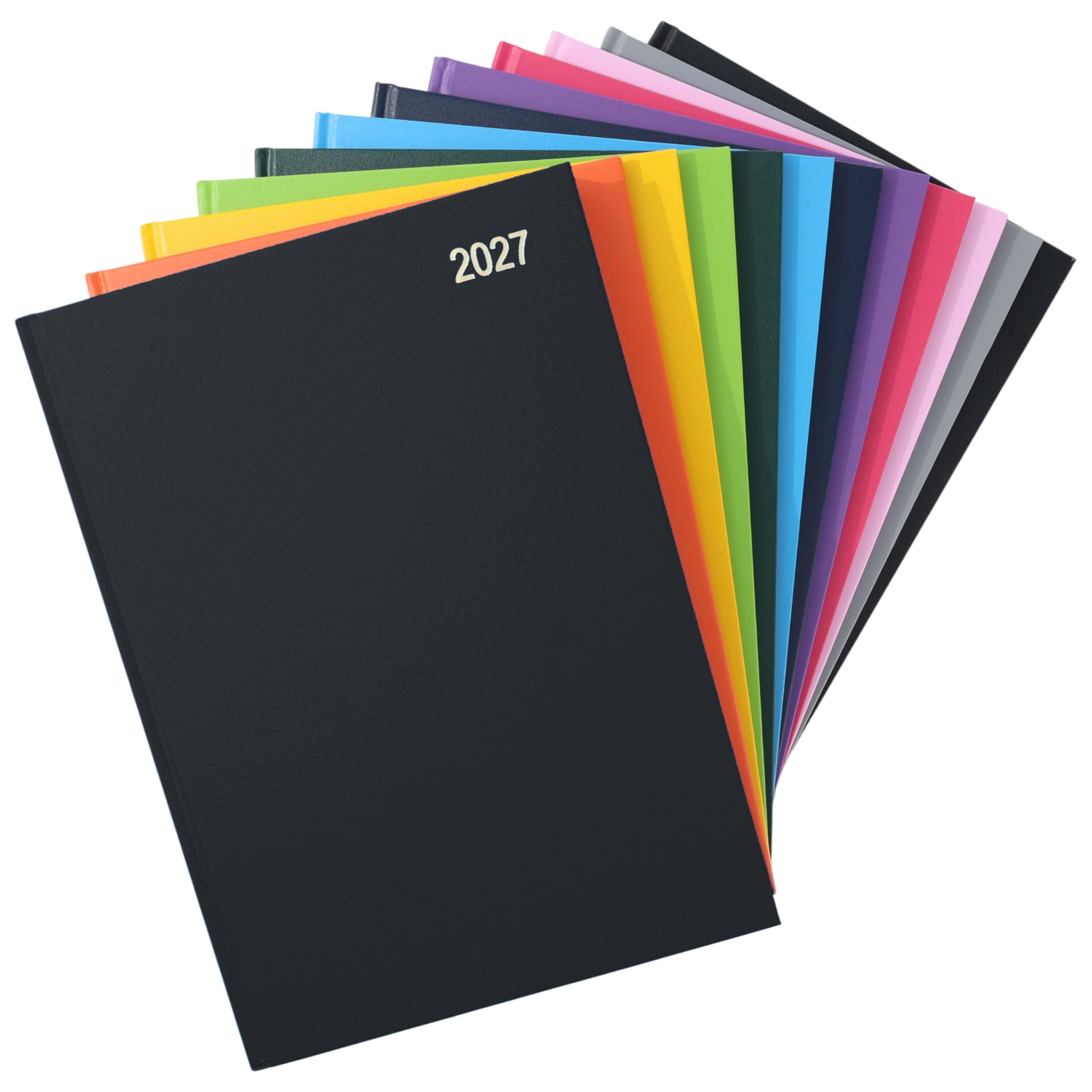 Agenda 2023, A4, 2 páginas por día, agenda académica, organizador personal, para oficina, trabajo, escuela, profesores, tapa dura con marcador de cinta, color negro (idioma español no garantizado)