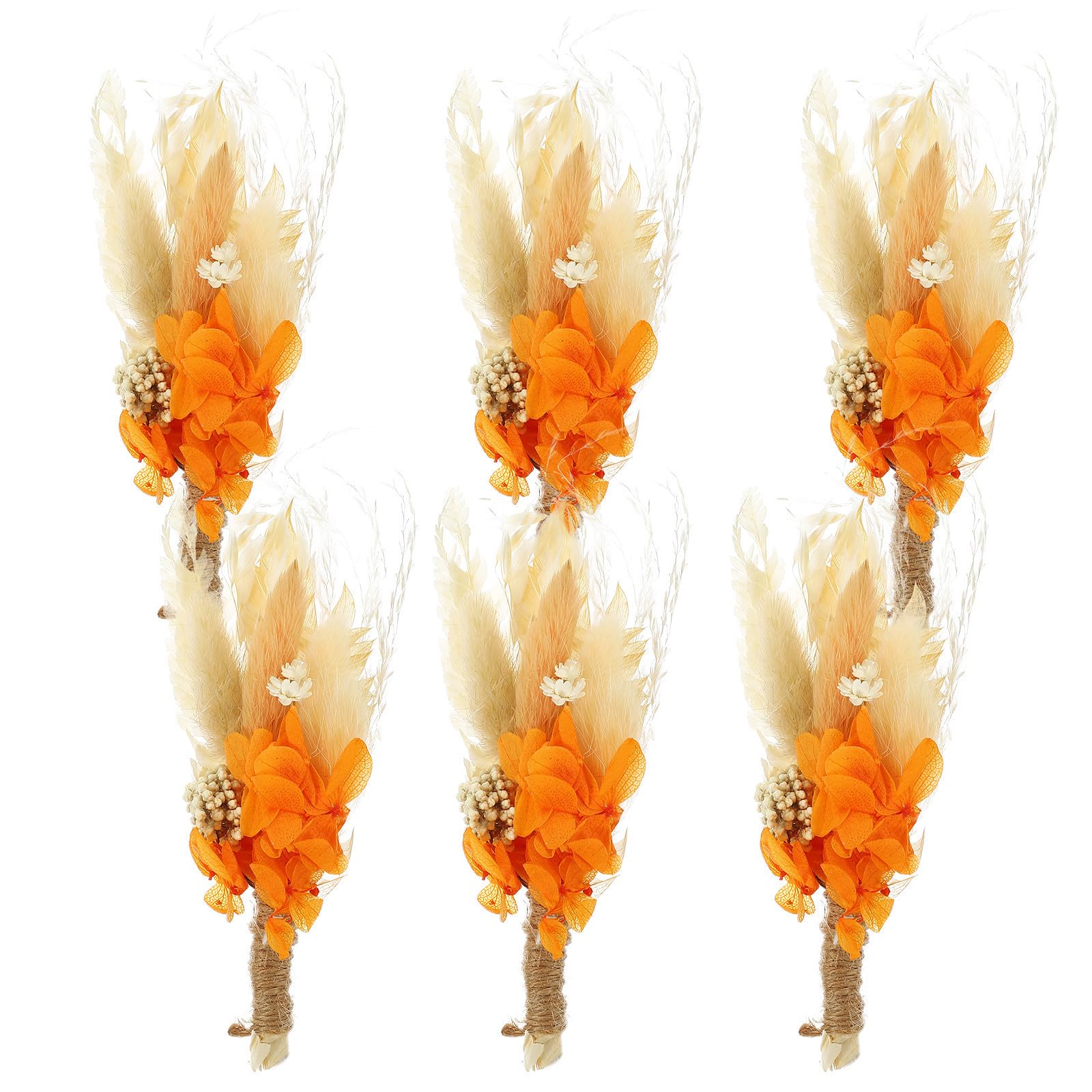 ABOOFAN 2 Stück 6 Konservierte Hortensienpflanze Getrockneter Blumenstrauß Minivasen Für Blumen Trockenblumen Zum Basteln Boho-vasen Boho-blumenstrauß Natürliche Trockenblumen