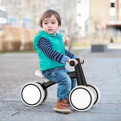 Miniatura 9 de SEREED Bicicleta de equilibrio con 4 ruedas para bebés de 1 año, niños y niñas de 12 a 24 meses, como su primera bicicleta y regalo de su primer