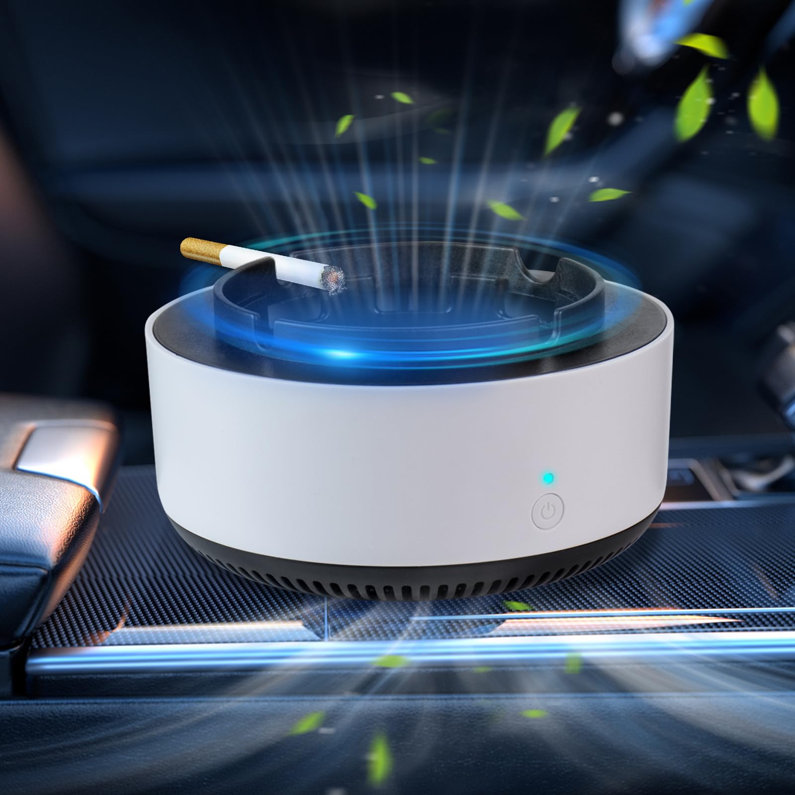 Posacenere Aspirafumo Elettrico Per Scrivania - Elimina Odori Sigarette, Alimentato A Batterie