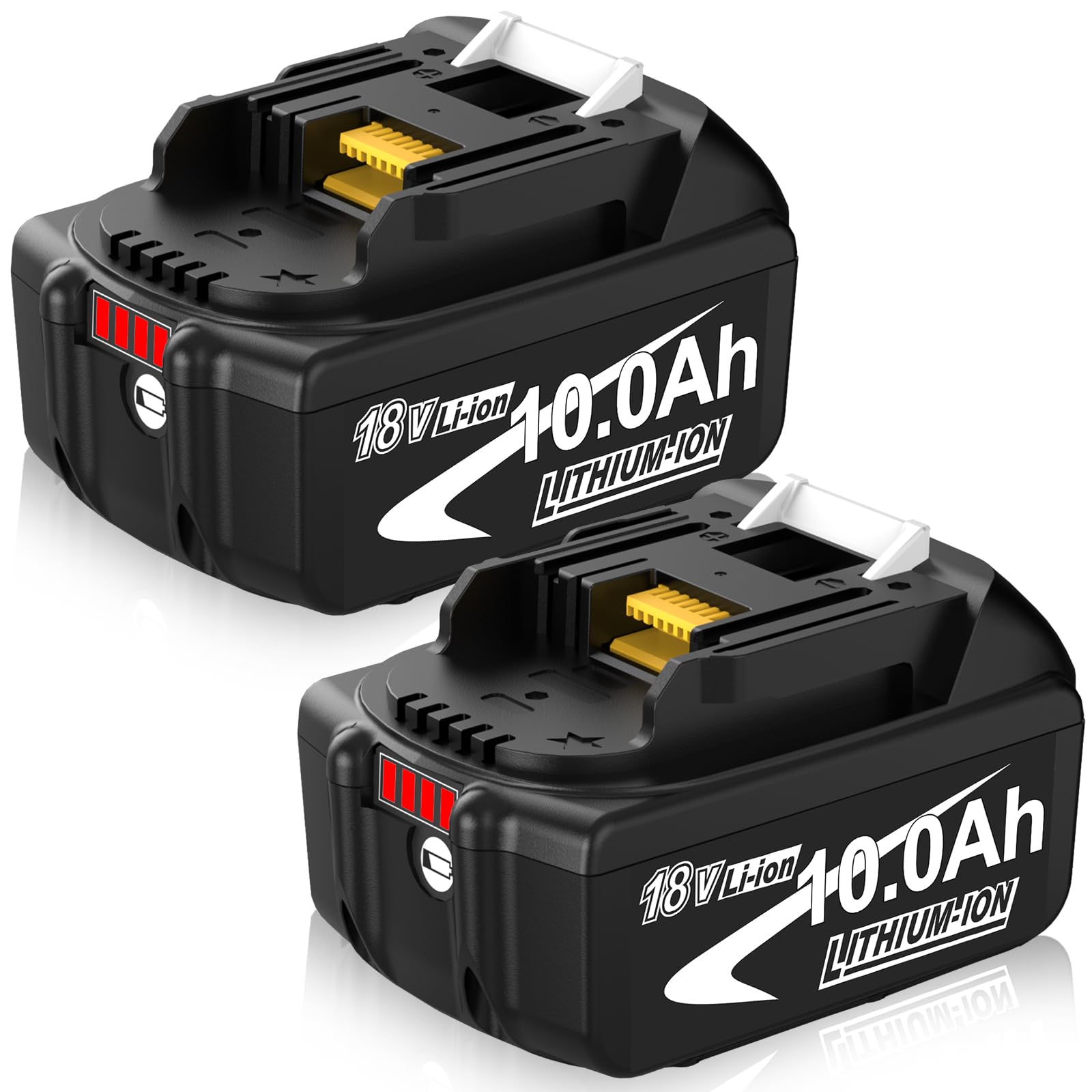Dosctt 2X 18V 10A BL1850 Battery Compatible for Makita 18V 10000mAh BL1850B BL1860B BL1840 BL1845 BL1840B BL1830 with LED Indicator