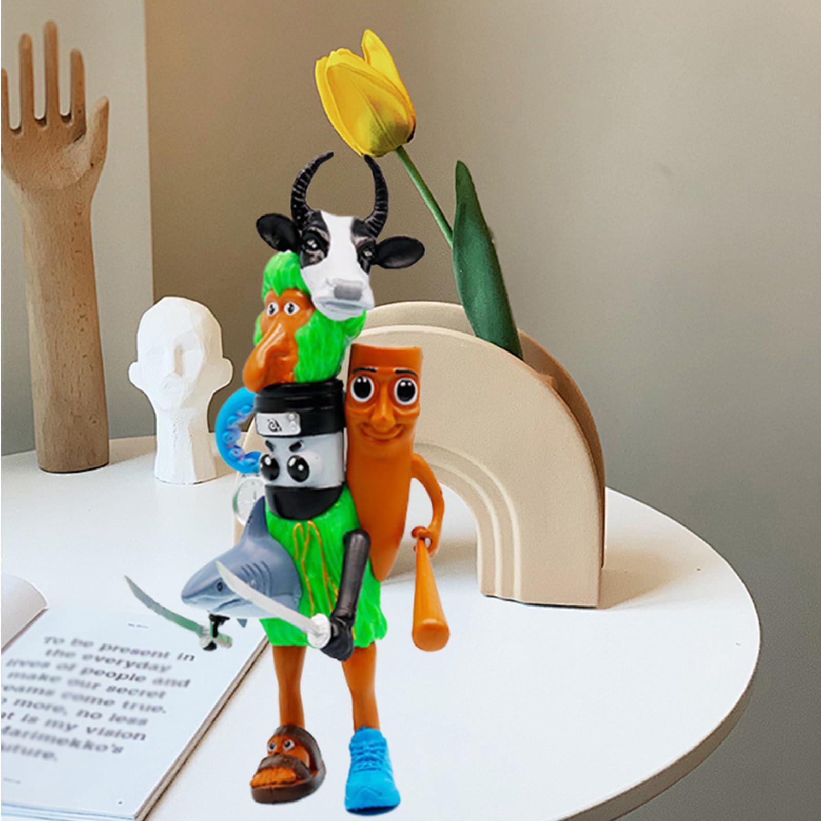 suction Italian Brainrot Figures, Unique Collectible Toy for Home and Office Decor Surrealist Design with Intricate Details - Image 4