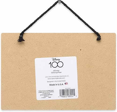 Vista 49 de Disney Mickey Mouse Do the Impossible - Decoración colgante de pared de madera - Divertido letrero de Mickey Mouse con cita de Walt Disney rojo/negro