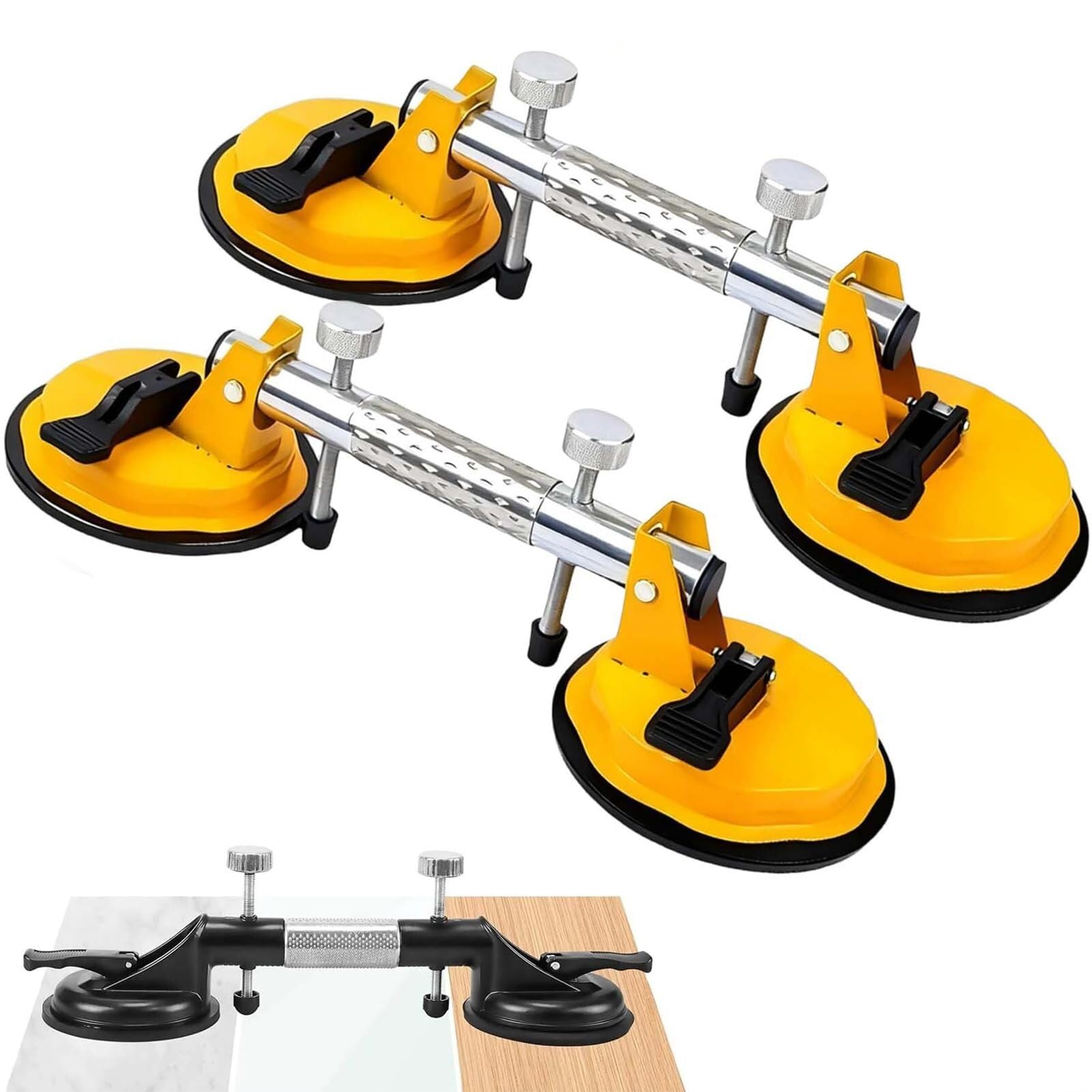 One Colour Stone Slab Placer, Adjustable Stone Joint Aligner With Suction Cup – For Leveling, Aligning & Joining Slabs & Tiles Granite, Marble & Glass
