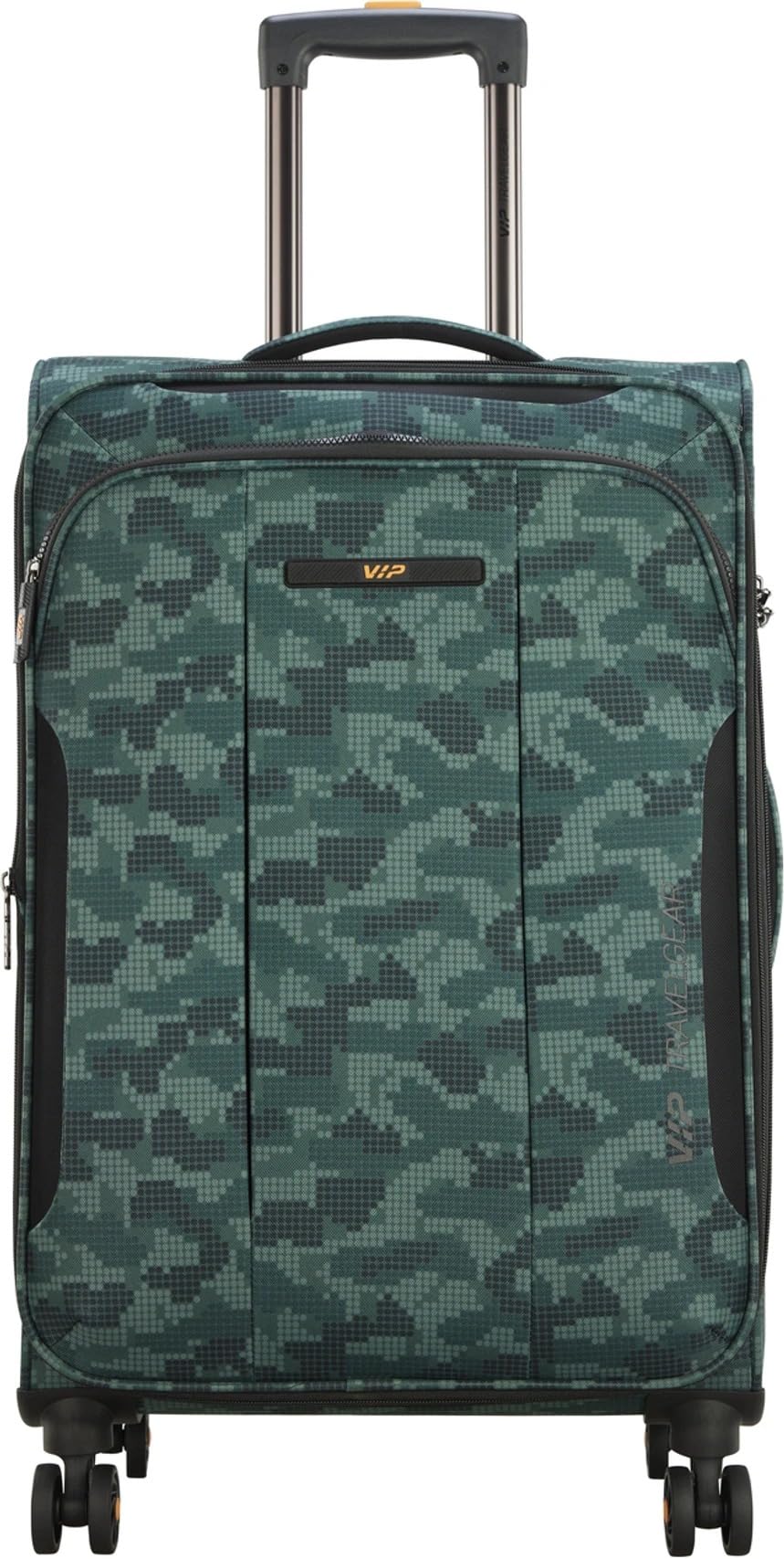 Covert 8 Wheel Soft Check-in Suitcase (71 cm) Medium Trolley Bag | Polyester Travel Luggage with Spinner Wheels & Telescopic Handle | Green-image-35