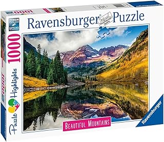 Ravensburger Puzzle 17317 Aspen, Colorado - 1000 Pieces Puzzle, Beautiful Mountains Collection, for Adults and Children from 14 Years