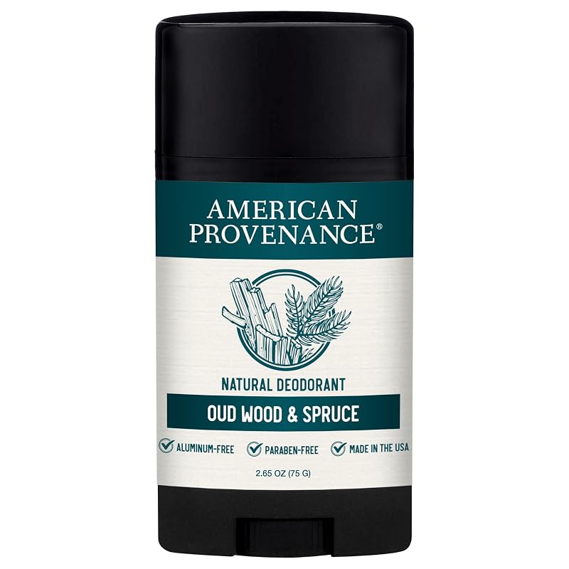 Desodorante American Provenance sem alumínio com fragrância Oud Wood and Spruce — 1 unidade