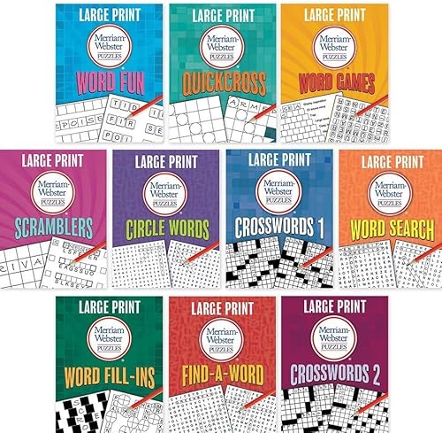 Publications International, Ltd. Publications International Ltd. Large Print Merriam-Webster Puzzles 10 Booklet Set thumb #1