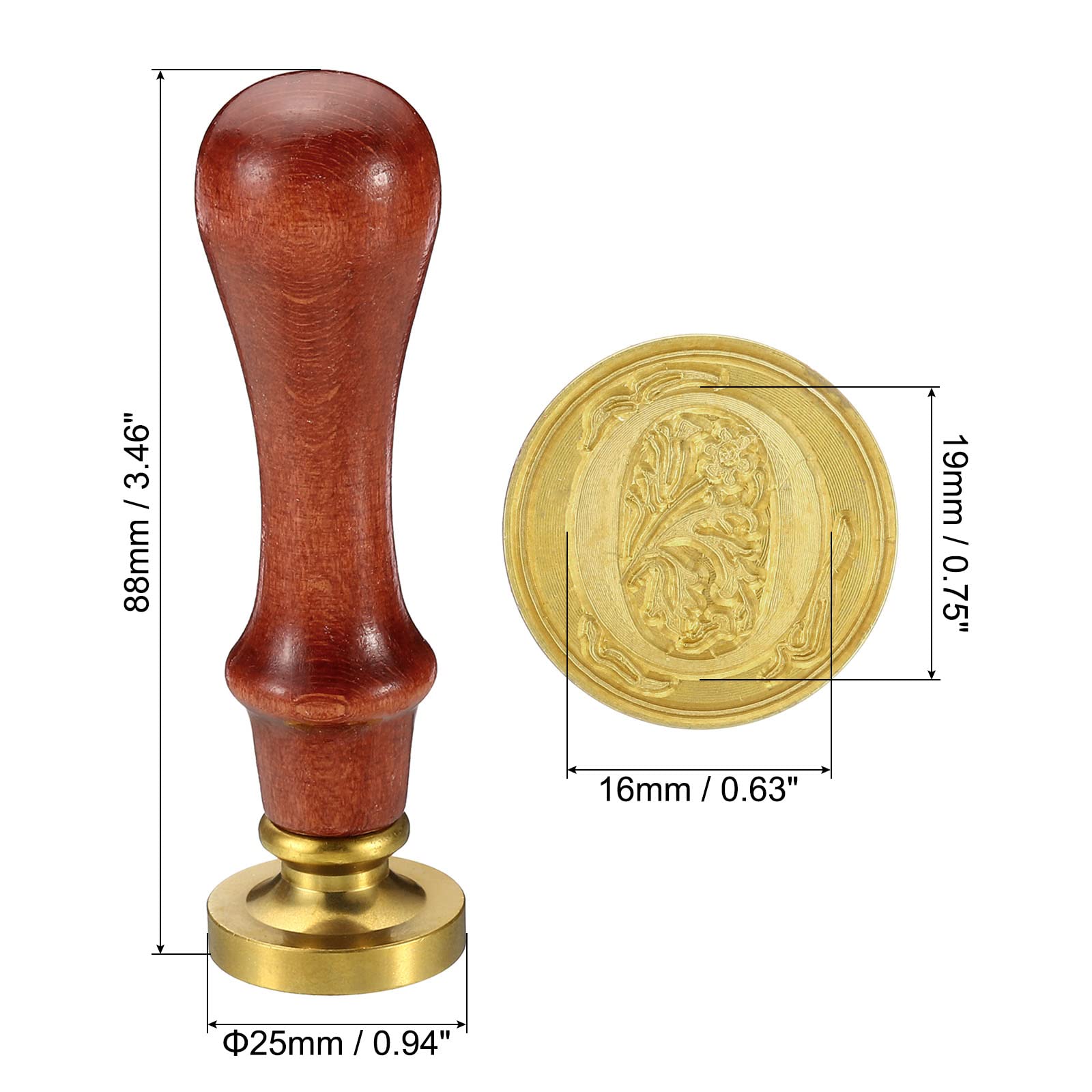 PATIKIL Alphabet O Wax Seal Stamp - Image 2