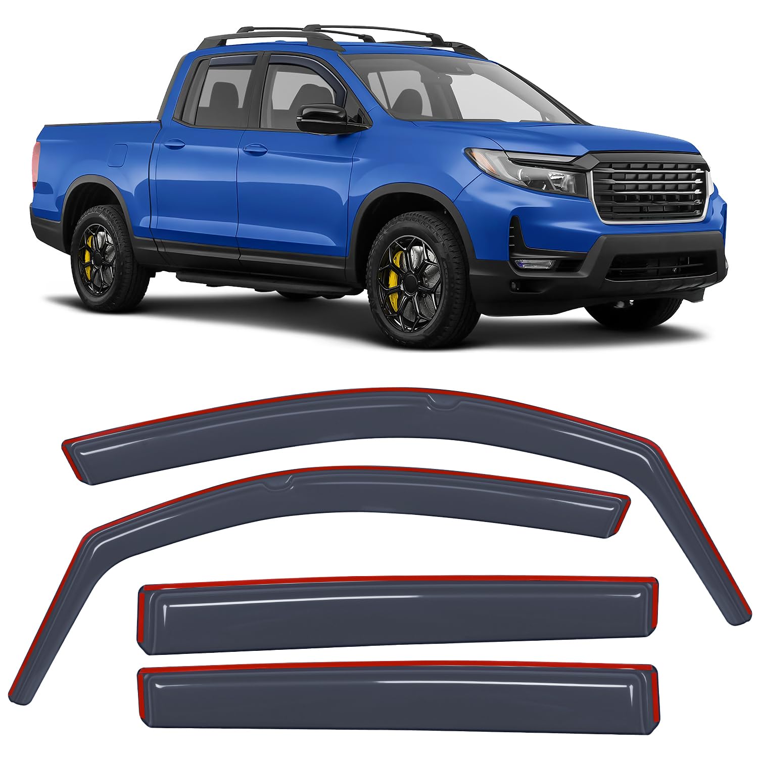 Amazon.com: Nilight in Channel Rain Guard for Honda Ridgeline 2017