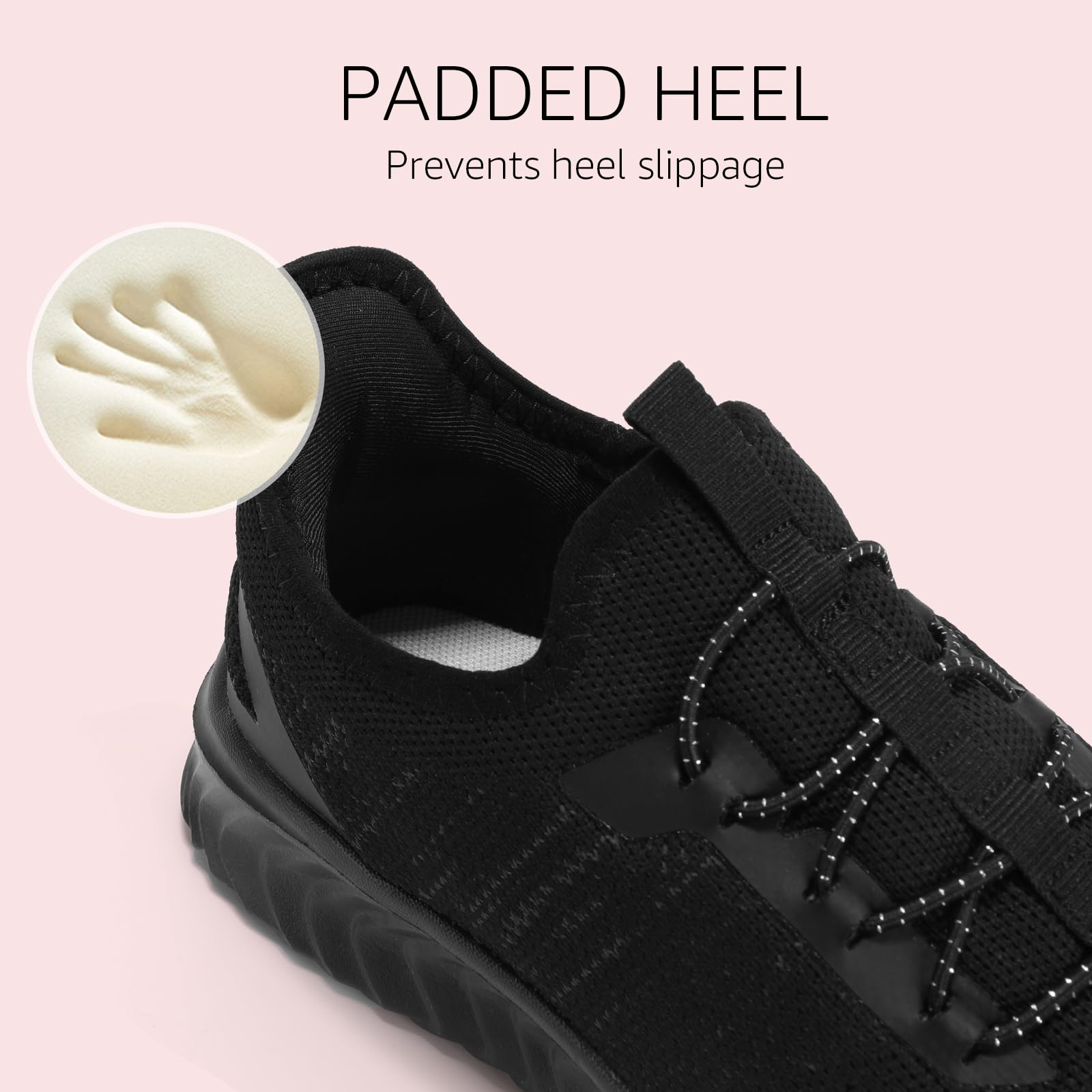 STQ Scarpe da ginnastica da donna, comode, per camminare, lavoro, palestra, con supporto per arco plantare, essenziali da viaggio