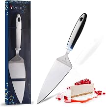 Cake Cutter and Pie Server, Stainless Steel Angled Spatula with Serrated Blade, Professional Wide Cake Cutter Slicer for Baking, Perfect for Cakes, Desserts and Brownies