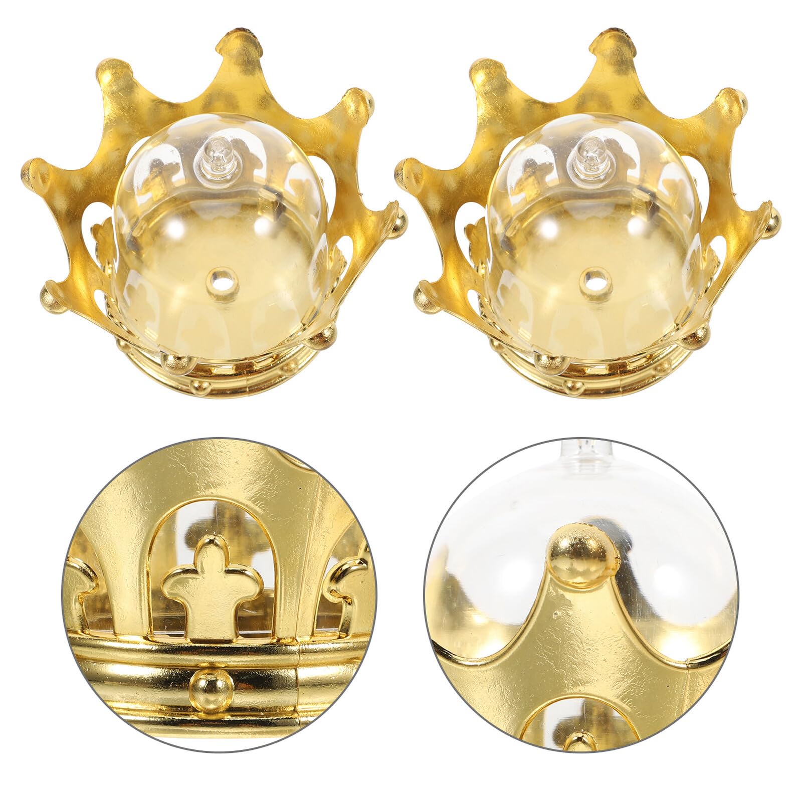 Scatole di Caramelle a Forma di Corona Dorata Porta Caramelle per Feste da 36 Pezzi Contenitori per Bomboniere di Nozze e Compleanni Piccole Scatole per Cioccolatini Decorative