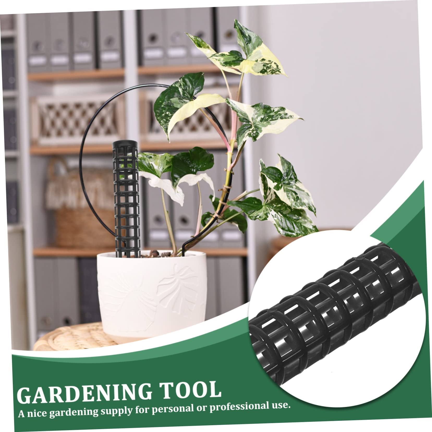 10pièces Poteaux De Mousse pour Plantes Grimpantes Supports Plastique pour Monstera Et Vignes Lot de Faciles à Installer Pots Intérieur