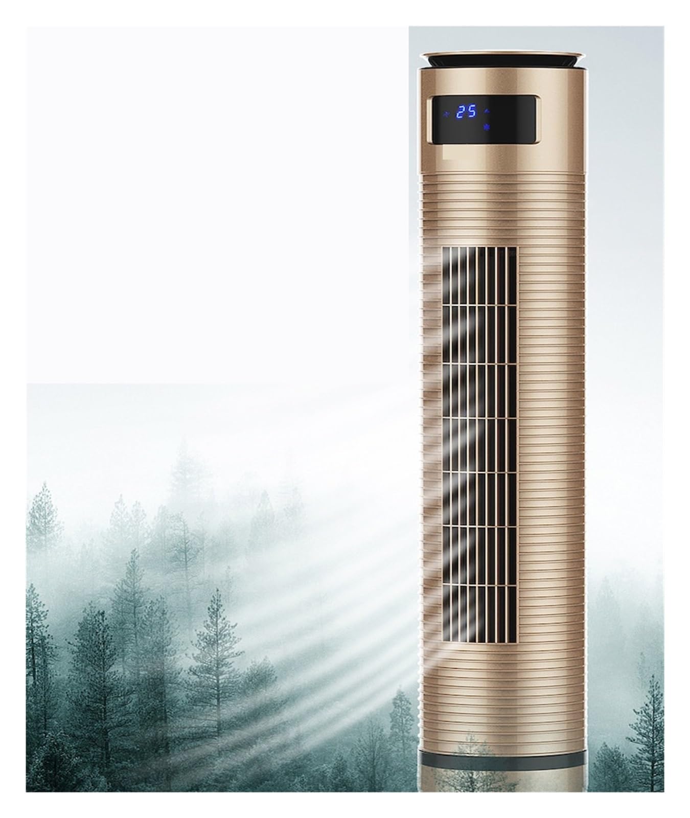 Wentylator Wieżowy Chłodzony Wodą Inteligentny Pilot Bezłopatkowy Klimatyzator Wiatrowy Przenośny Wyciszony Sprzęt AGD Mocne ChłOdzenie(120cm-8)