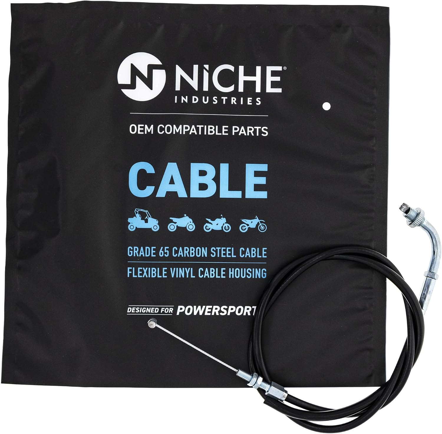NICHE Push Pull Throttle Cable Set for Honda Magna 750 17910-MZ0-000 17920-MZ5-910