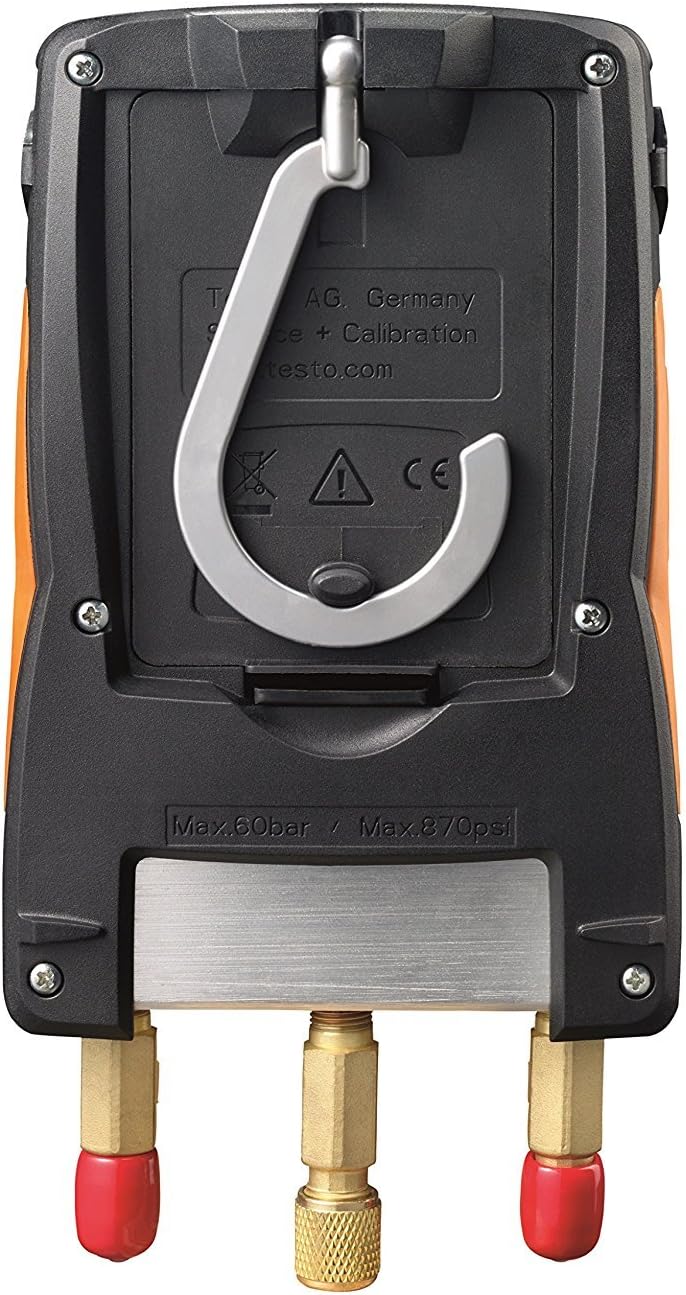 Digital Manifold Gauge, 2 Valves,System for HVAC With 1PC Temperature Sensor Clamp probe (NTC),Soft Case KCH20