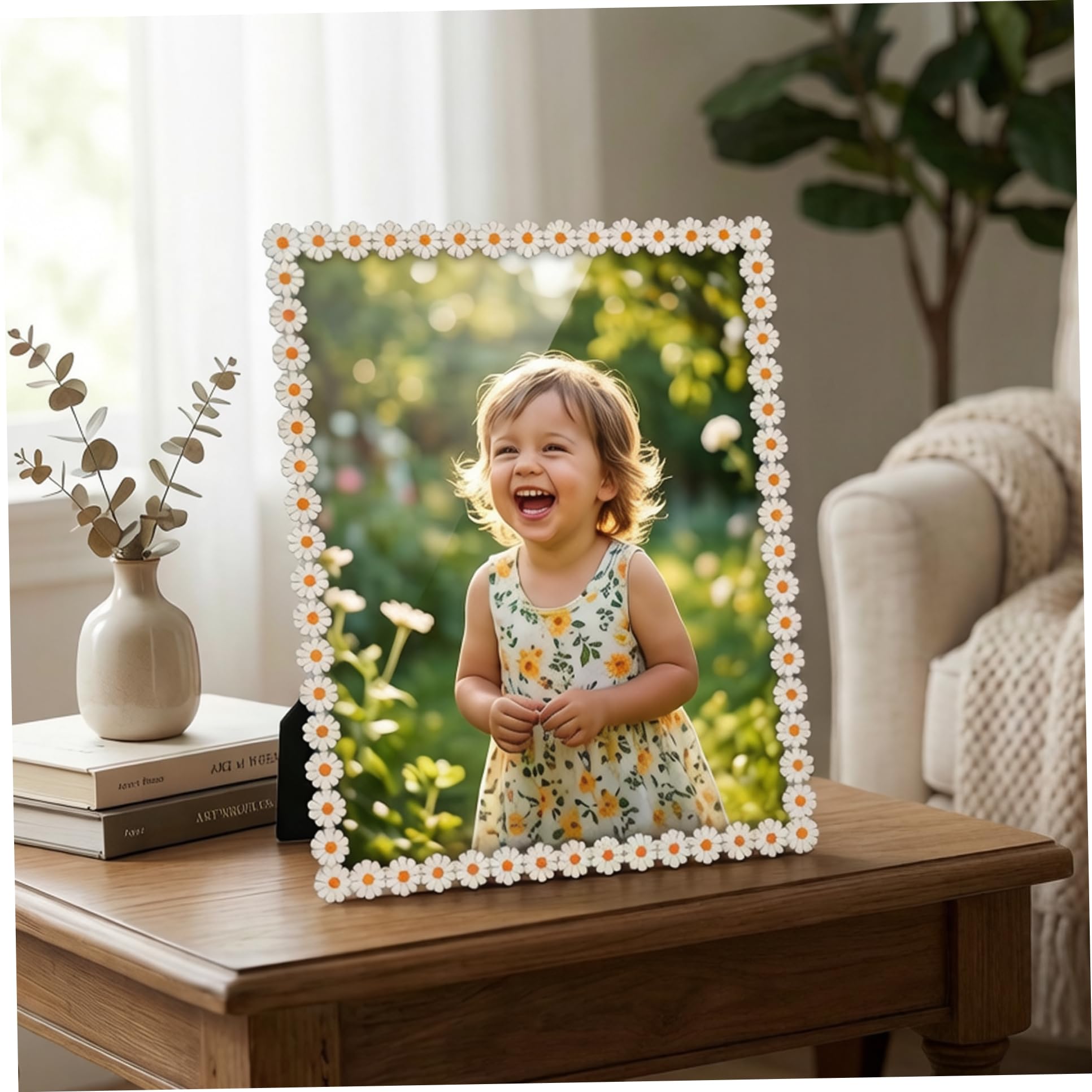 Cadre photo floral mignon 5 x 7 pouces, une idée cadeau décoration
