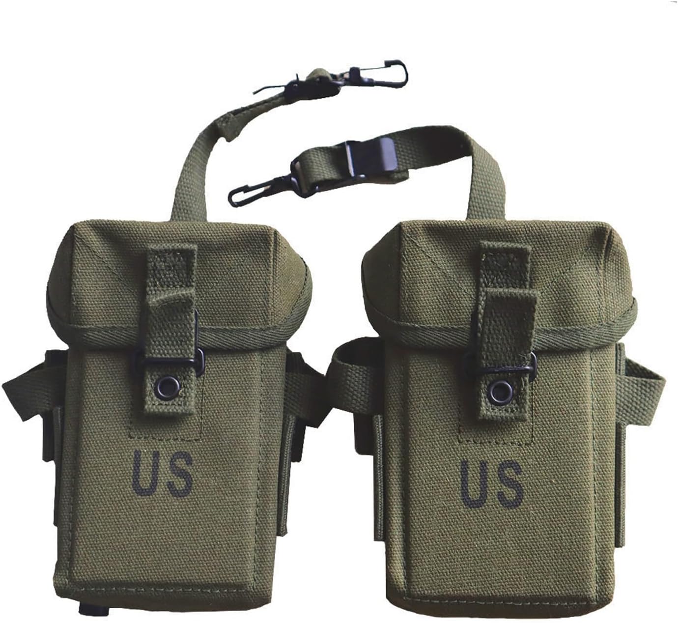 Vietnam M1956 Ammo Pouch Universal WW2 M14 Magazine Case WWII US Gear (2 Total)