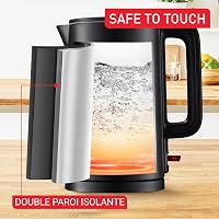 Tefal KO1408E0 1500W Elektromos Vízforraló Fekete Rozsdamentes Acél Belsővel 2