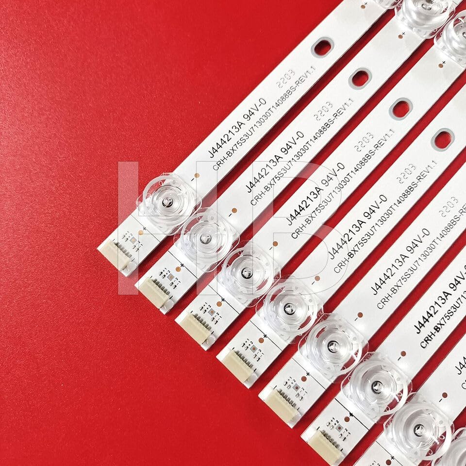 Full Set LED Backlight Strip Fit for Hisense 75R6E1 75R7E2 75R6E4 75RGE 75R7070E