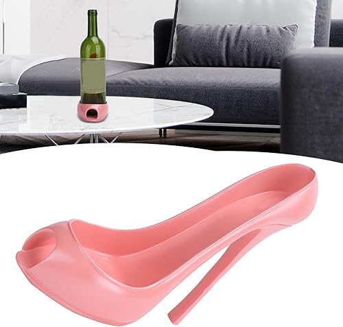 Miniatura 7 de TOPINCN Estante de vino sintético botella de vino titular de exhibición innovadora Highheeled Shoe Shape Accesorios de decoración del hogar (rosa)