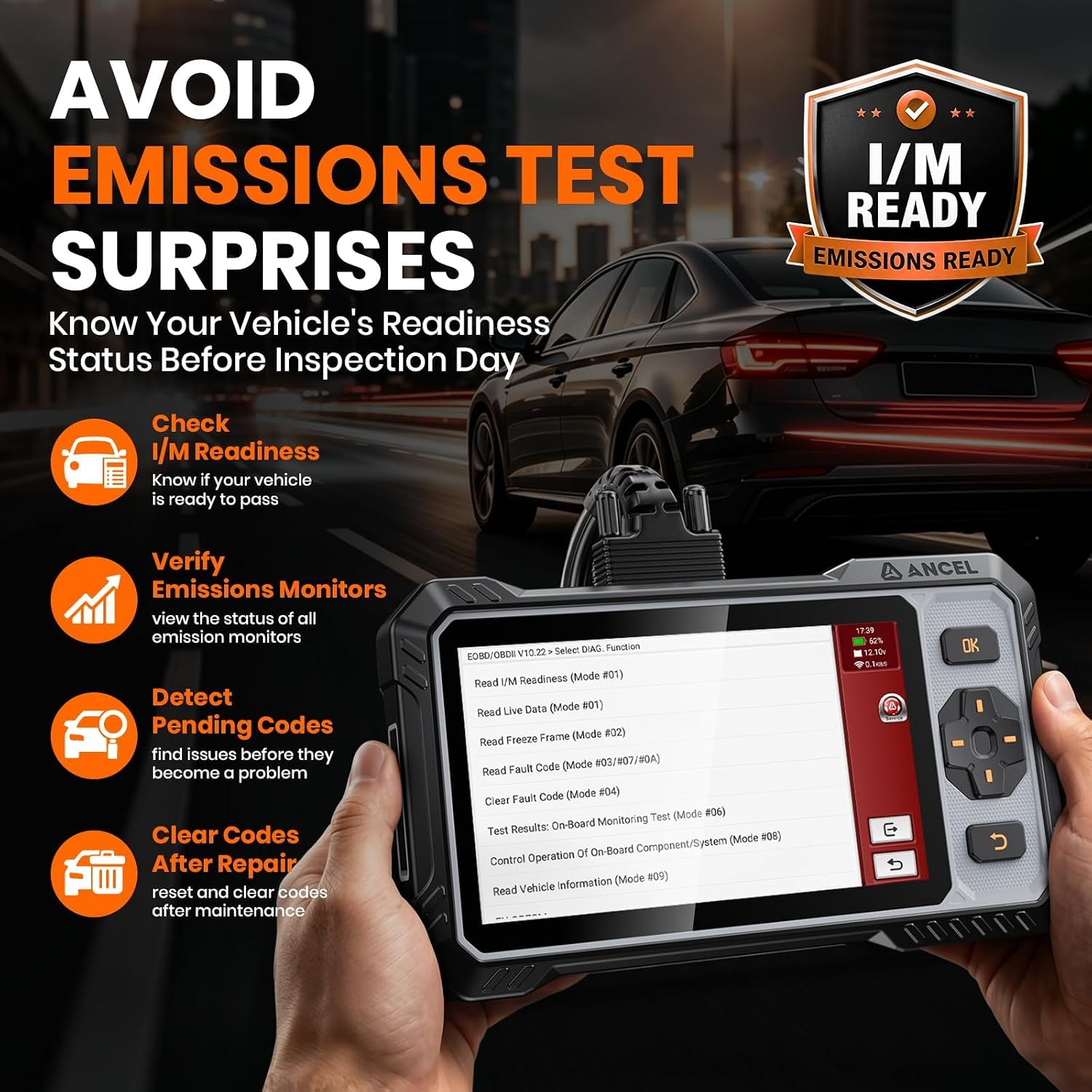ANCEL FX6100 Bidirektionaler OBD2 Diagnosegerät Alle Systeme Auto Deutsch