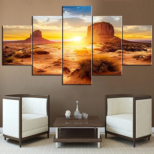 Vista 237 de Paisaje de 5 piezas pintura sobre lienzo