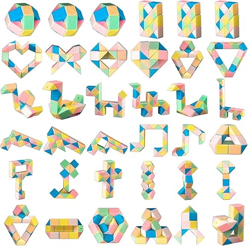 Libima Paquete de 36 cubos de serpiente para ansiedad, 24 bloques, cubos mágicos, mini cubo de serpiente, juguetes rompecabezas para un pequeño, disponible en Yaxa Venezuela