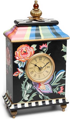Miniatura 1 de MACKENZIE-CHILDS Reloj de escritorio, reloj decorativo para el hogar u oficina, Jaipur