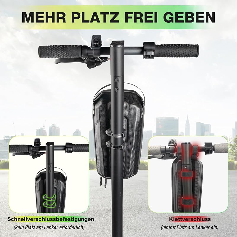 Jeebel 2L Vízálló Kormánytáska Elektromos Rollerhez - Gyorskioldós Váztáska Xiaomi Mijia/Sedway/Ninebot Rollerekhez és Összecsukható Kerékpá