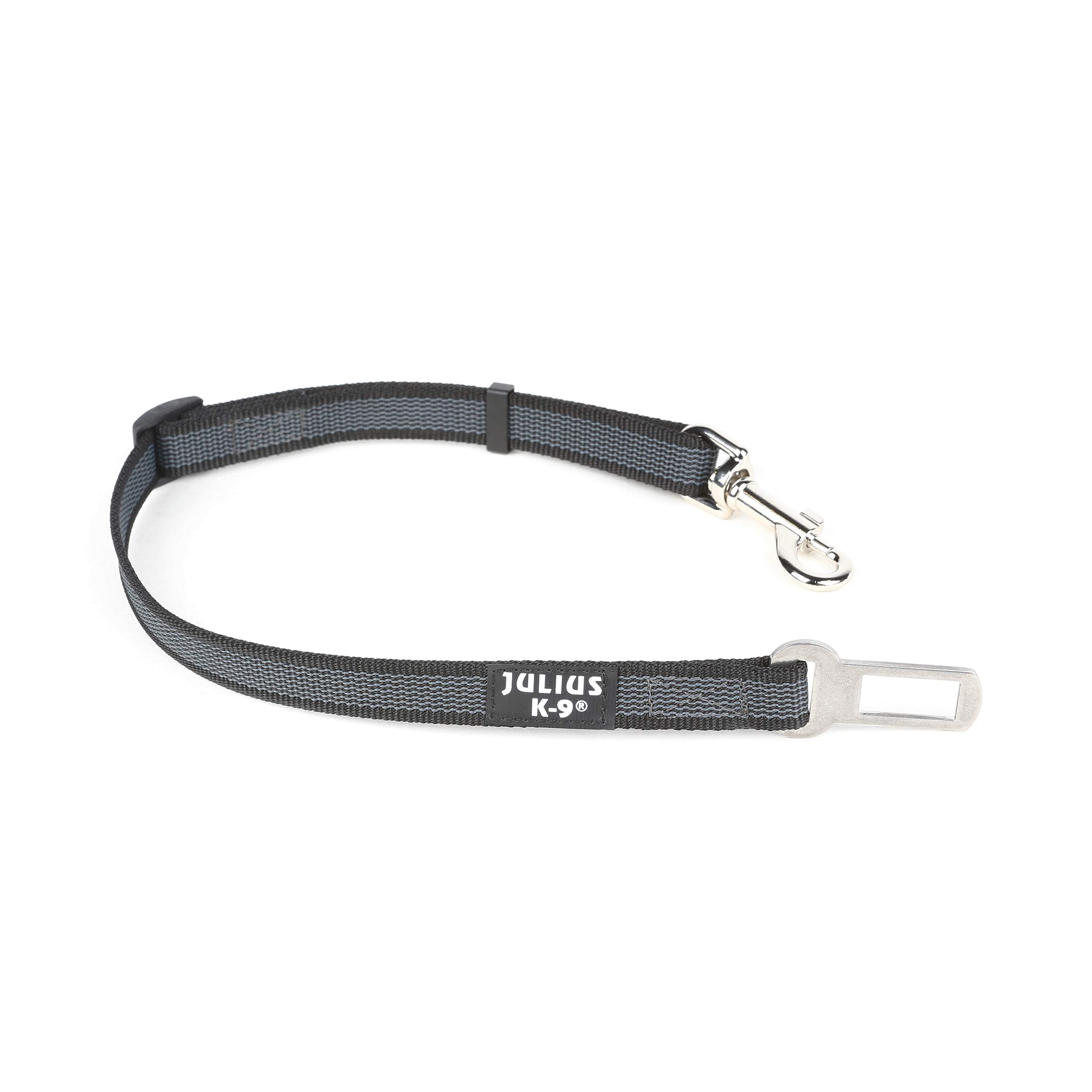 Julius-K9Seat Belt Connecting For Dogs, Size 1, Black/Gray
