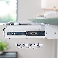 Vista 6 de VIVO Organizador de Cajones Deslizante para Debajo del Escritorio Grande de 33 Pulgadas, Blanco, DESK-DR33-W