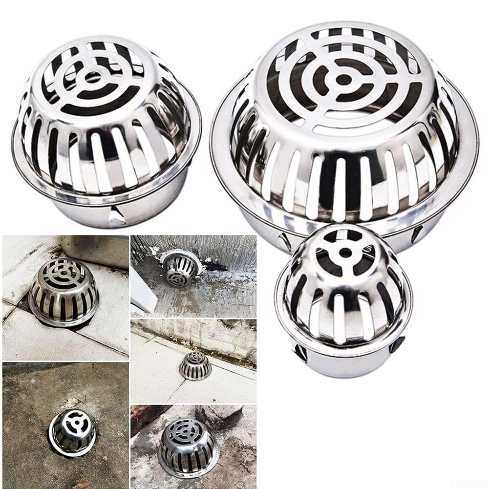 Grille De Protection Acier Inoxydable Pour Gouttière - Anti-feuilles, Anti-débris - 75 Mm - Pour Toit, Balcon, Tuyau D'évacuation - 13